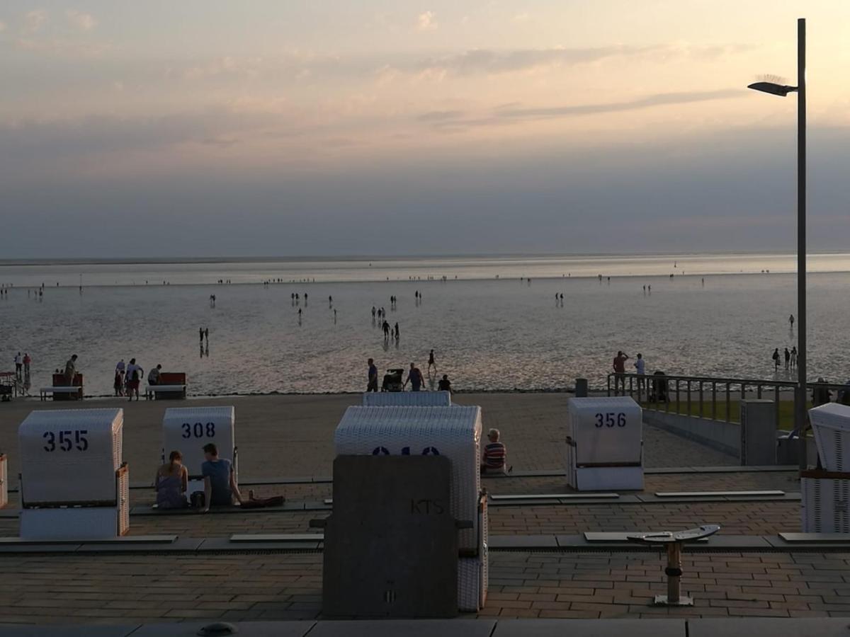Fewo Schroeder - Bude 63A - Mit Strandkorb Am Meer - Inklusive Bettwaesche Und Handtuecher Westerdeichstrich Exterior photo